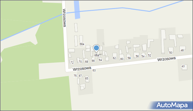 Konradów, Wrzosowa, 66a, mapa Konradów