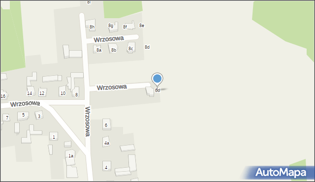 Konradów, Wrzosowa, 6d, mapa Konradów