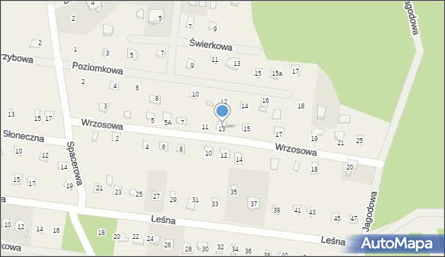 Kostkowice, Wrzosowa, 9, mapa Kostkowice