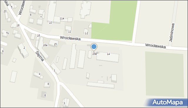 Kostomłoty, Wrocławska, 10a, mapa Kostomłoty