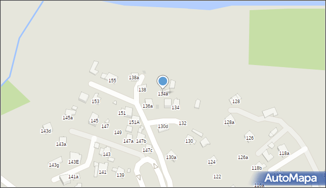 Kraków, Wrobela Feliksa, 134a, mapa Krakowa