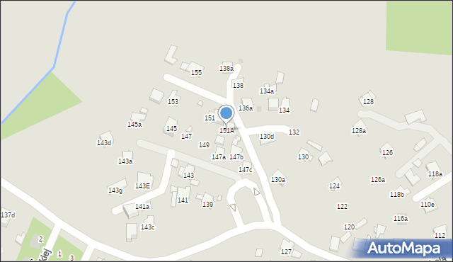 Kraków, Wrobela Feliksa, 151A, mapa Krakowa