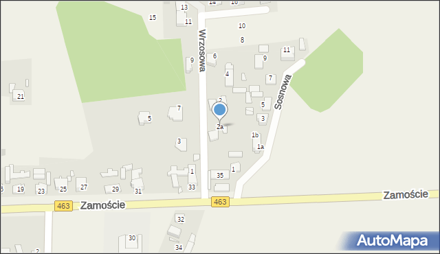 Krasiejów, Wrzosowa, 2a, mapa Krasiejów