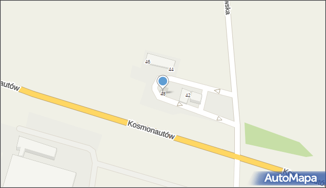 Krępice, Wrocławska, 48, mapa Krępice