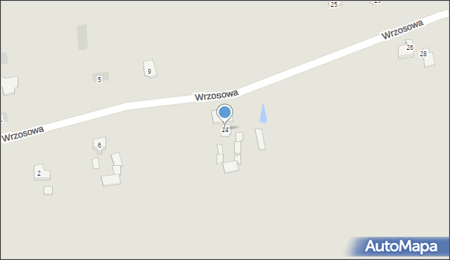 Kruszwica, Wrzosowa, 14, mapa Kruszwica