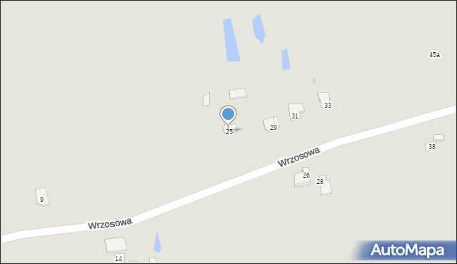 Kruszwica, Wrzosowa, 25, mapa Kruszwica