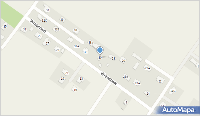 Krzaki Czaplinkowskie, Wrzosowa, 30, mapa Krzaki Czaplinkowskie