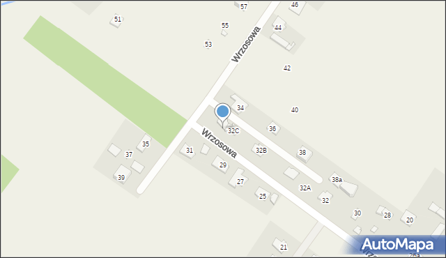 Krzaki Czaplinkowskie, Wrzosowa, 32D, mapa Krzaki Czaplinkowskie