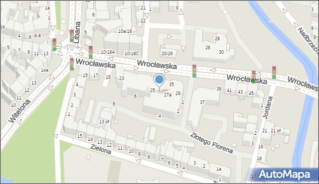 Legnica, Wrocławska, 27, mapa Legnicy