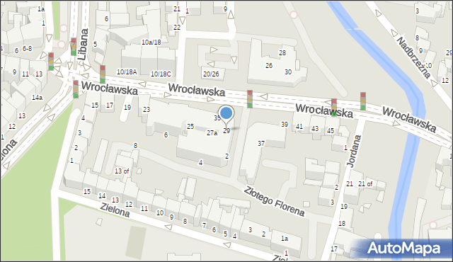 Legnica, Wrocławska, 29, mapa Legnicy