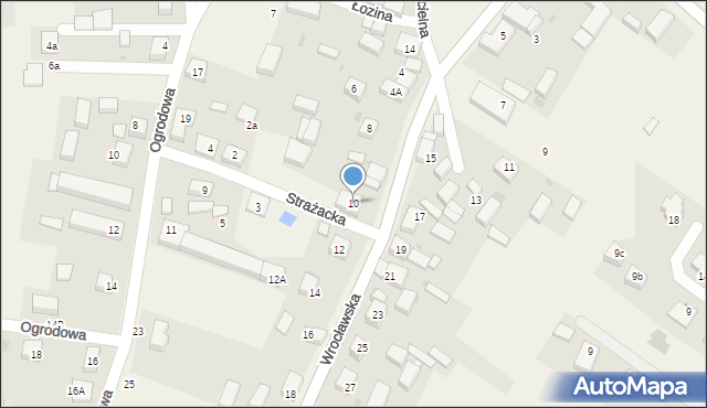 Łozina, Wrocławska, 10, mapa Łozina