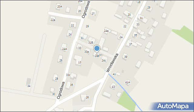 Łozina, Wrocławska, 24b, mapa Łozina