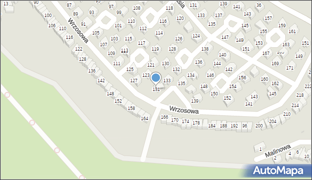 Lubin, Wrzosowa, 131, mapa Lubin