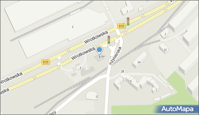 Lublin, Wrotkowska, 6, mapa Lublina