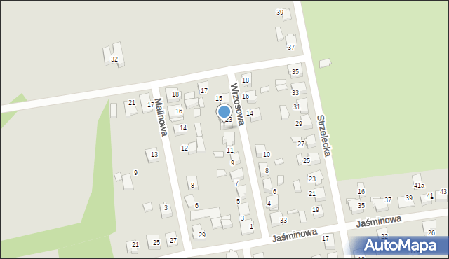 Lubliniec, Wrzosowa, 13A, mapa Lubliniec