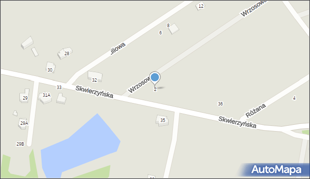 Lubniewice, Wrzosowa, 2, mapa Lubniewice