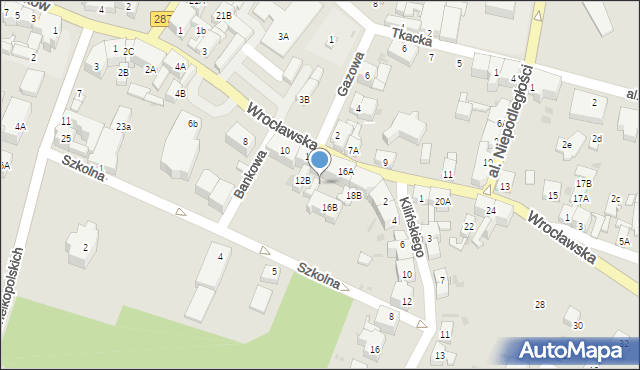 Lubsko, Wrocławska, 14B, mapa Lubsko