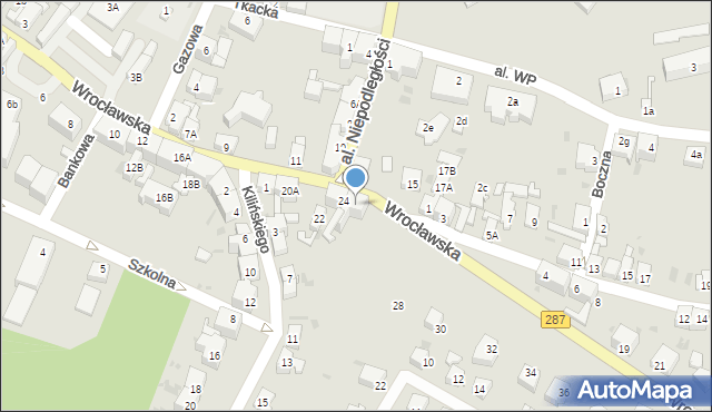 Lubsko, Wrocławska, 26, mapa Lubsko