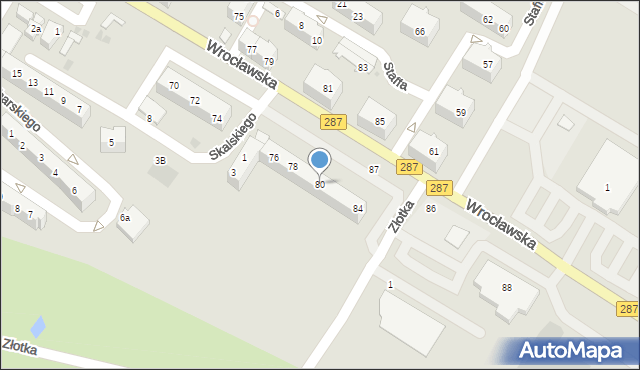 Lubsko, Wrocławska, 80, mapa Lubsko