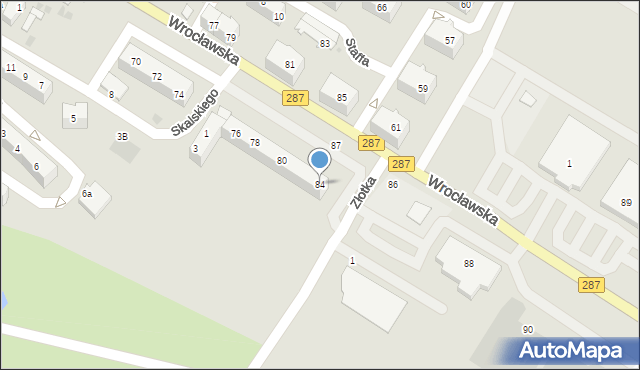 Lubsko, Wrocławska, 84, mapa Lubsko