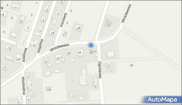 Lutynia, Wrocławska, 20, mapa Lutynia