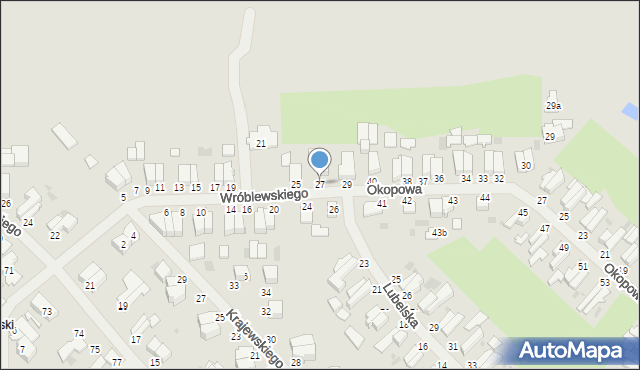 Malbork, Wróblewskiego Walerego, gen., 27, mapa Malborka