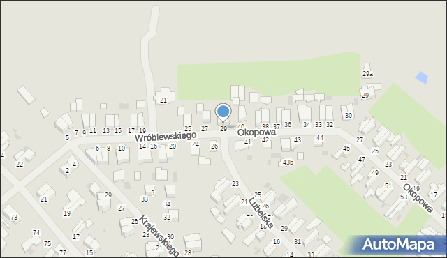 Malbork, Wróblewskiego Walerego, gen., 29, mapa Malborka