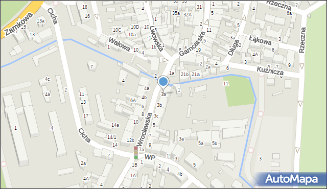 Milicz, Wrocławska, 3a, mapa Milicz