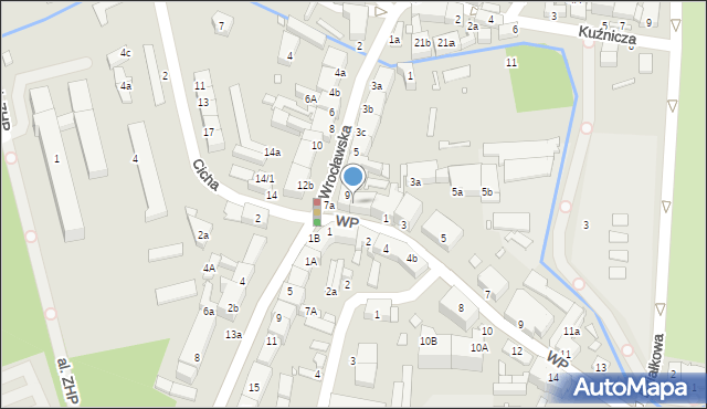 Milicz, Wrocławska, 9a, mapa Milicz