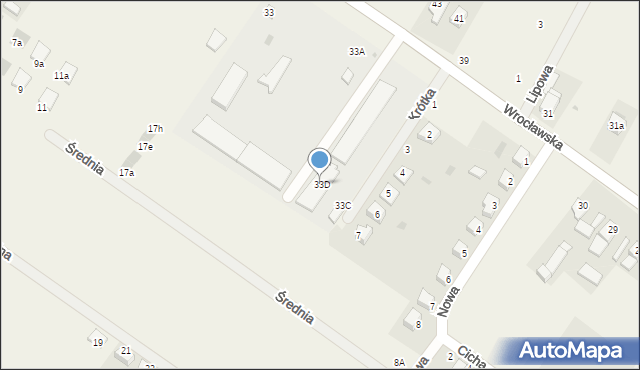 Miłoszyce, Wrocławska, 33D, mapa Miłoszyce