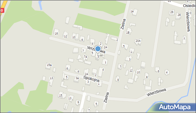 Mińsk Mazowiecki, Wrzosowa, 3, mapa Mińsk Mazowiecki