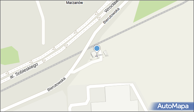 Mirków, Wrocławska, 41, mapa Mirków