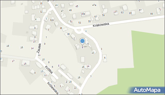 Modlniczka, Wrzosy, 4, mapa Modlniczka