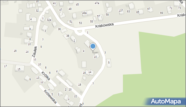 Modlniczka, Wrzosy, 8, mapa Modlniczka