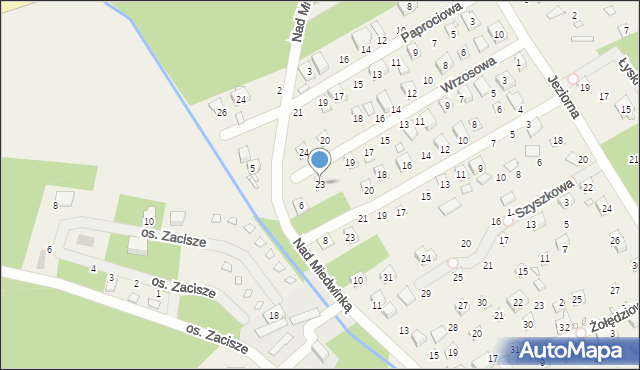 Morzyczyn, Wrzosowa, 23, mapa Morzyczyn