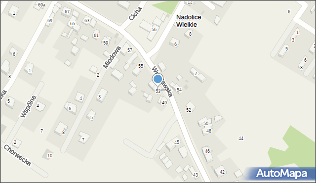 Nadolice Wielkie, Wrocławska, 53, mapa Nadolice Wielkie