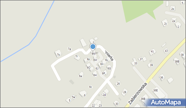 Niepołomice, Wroniarka, 6N, mapa Niepołomice