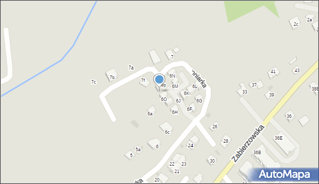 Niepołomice, Wroniarka, 6P, mapa Niepołomice