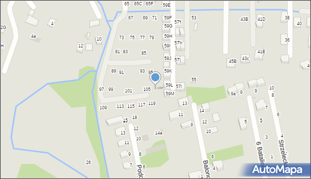 Niepołomice, Wrzosowa, 107, mapa Niepołomice