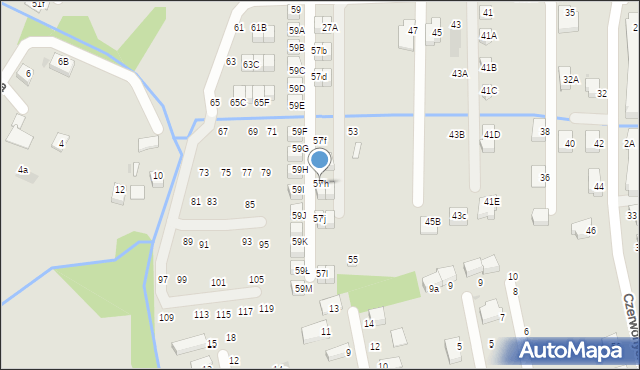 Niepołomice, Wrzosowa, 57h, mapa Niepołomice