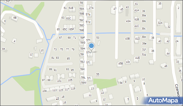 Niepołomice, Wrzosowa, 57i, mapa Niepołomice