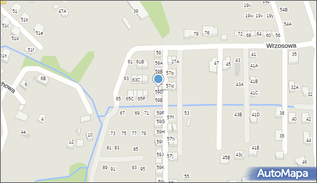 Niepołomice, Wrzosowa, 59D, mapa Niepołomice