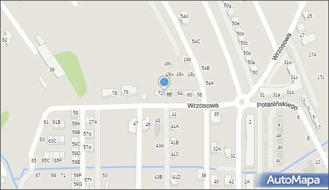 Niepołomice, Wrzosowa, 70, mapa Niepołomice