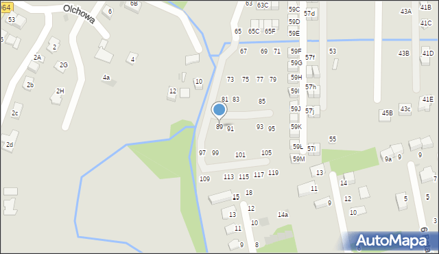 Niepołomice, Wrzosowa, 89, mapa Niepołomice