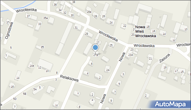 Nowa Wieś Wrocławska, Wrocławska, 27a, mapa Nowa Wieś Wrocławska