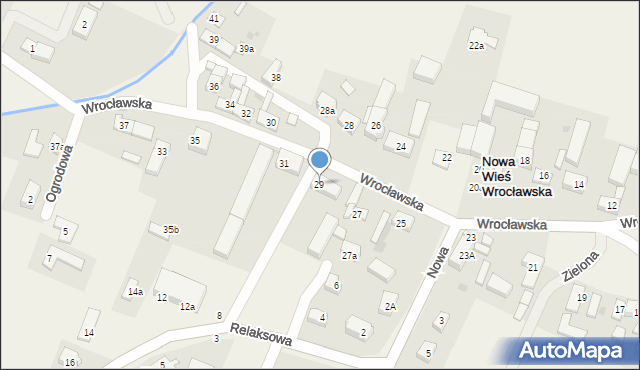 Nowa Wieś Wrocławska, Wrocławska, 29, mapa Nowa Wieś Wrocławska