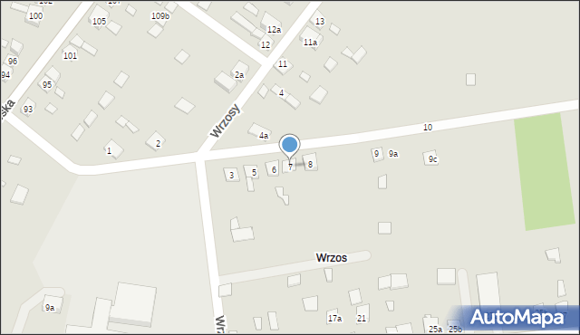 Oleśnica, Wrzosy, 7, mapa Oleśnica