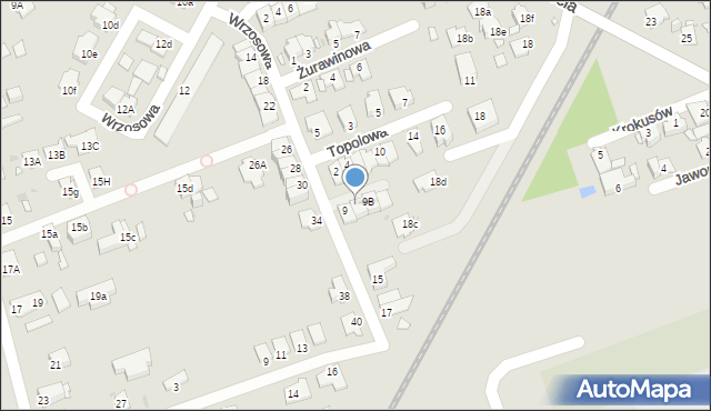 Opole, Wrzosowa, 9A, mapa Opola