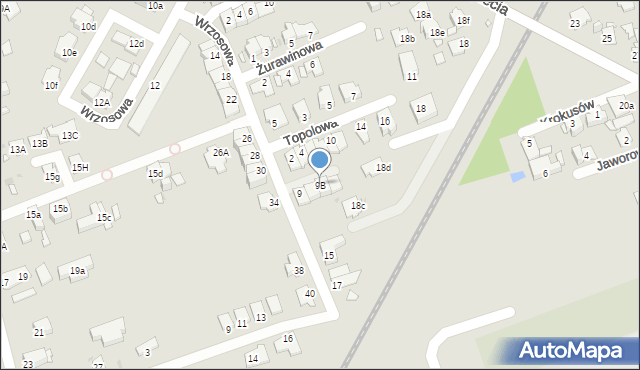 Opole, Wrzosowa, 9B, mapa Opola