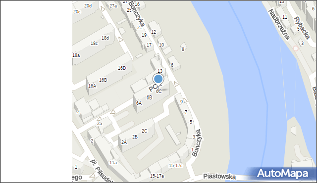 Opole, Wrocławska, 6C, mapa Opola